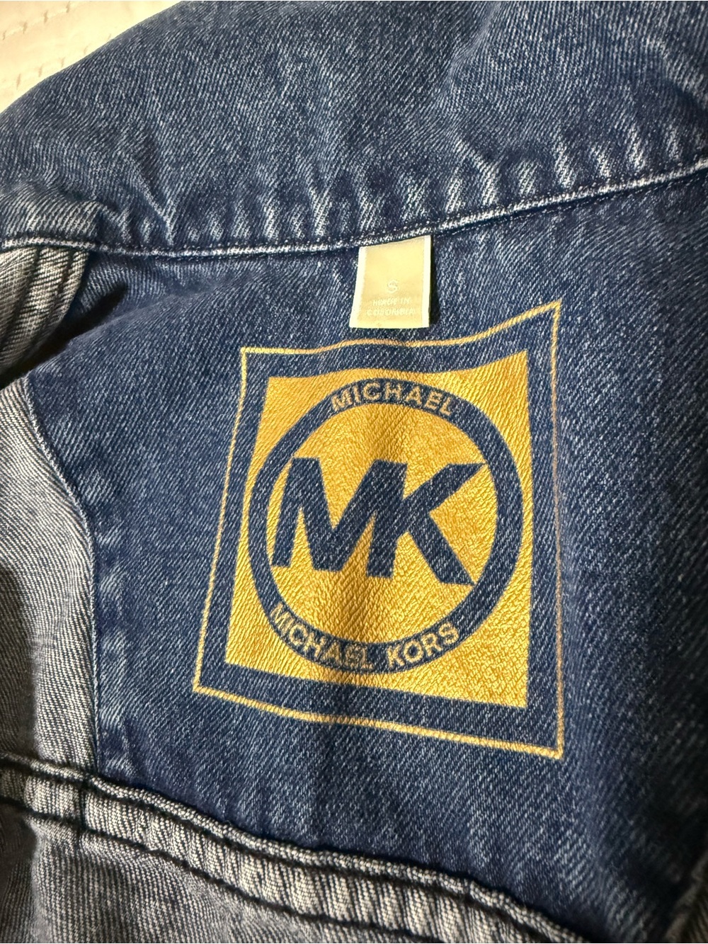 Michael Kors Medium Blue Denim Jean Jacket | Size Small | 100% Cotton - Picture 3 of 12